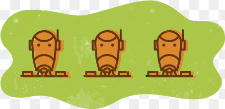 battle droids cliparts - star wars