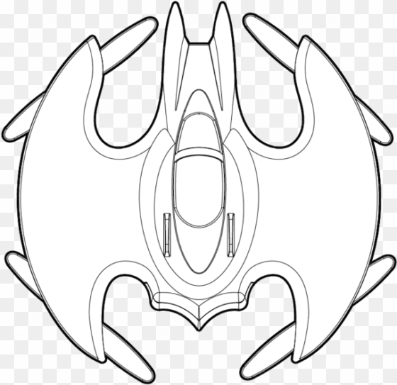 batwing complete body - sketch