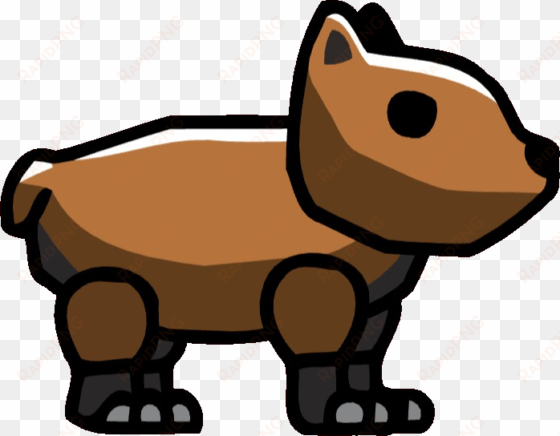 bear cub - cartoon