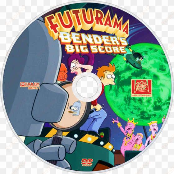 bender's big score dvd disc image - futurama - bender's big score (dvd)
