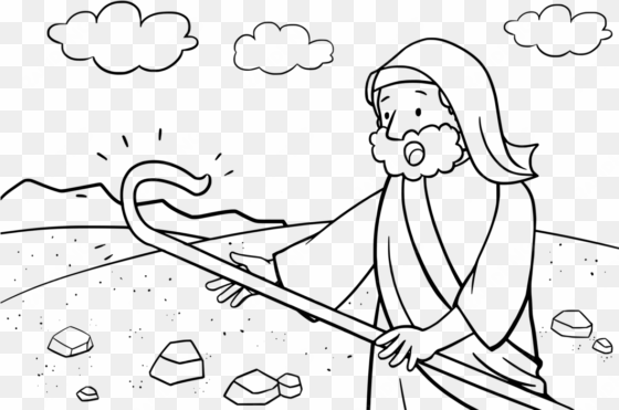 bible story coloring book burning bush staff of moses - câu chuyện kinh thánh