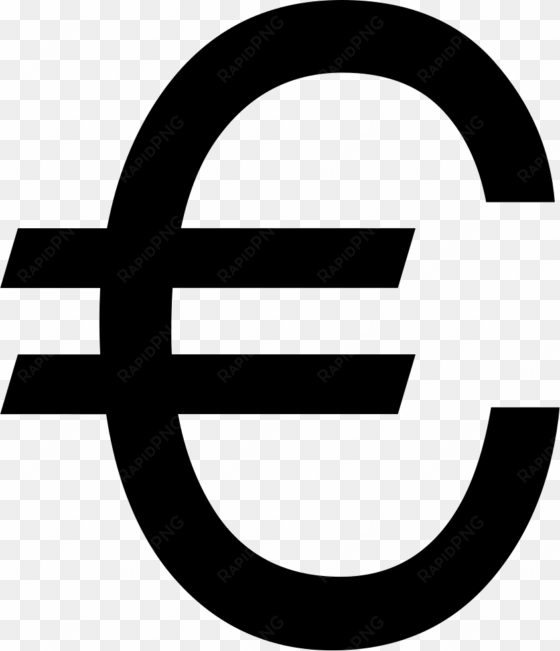 big euro symbol - simbolo del euro png