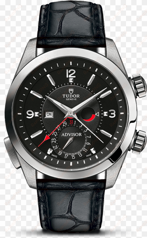 black alligator strap - tudor heritage advisor 79620tn
