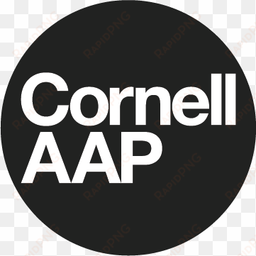 black circle with cornell aap written in white text, - repair the world logo