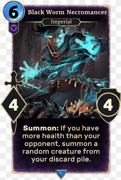 black worm necromancer - elder scrolls legends tyr