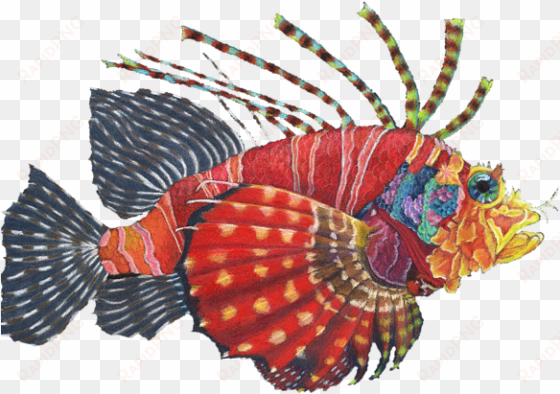 bleed area may not be visible - lionfish