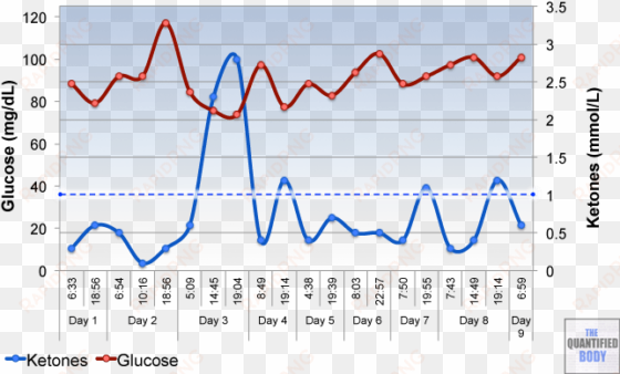 blood glucose & ketone levels at different times of - intermittent fasting blood sugar