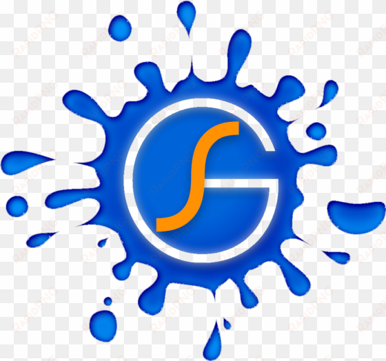 blue colour splash png