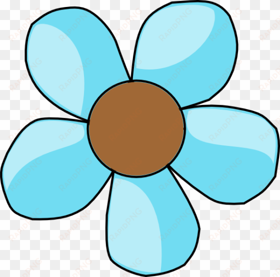 blue flower clipart cute cartoon - cute flower png clipart