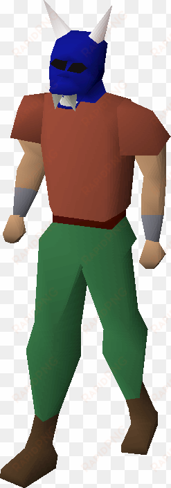 blue halloween mask equipped - osrs chefs hat