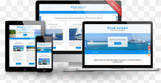 blue ocean free joomla - template