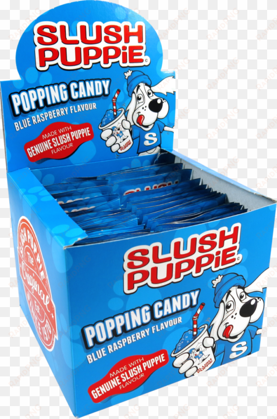 blue raspberry flavored popping candy/pop rock candy - slush puppie popping candy