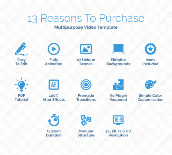 blue stylish presentation after effects templates - adobe after effects