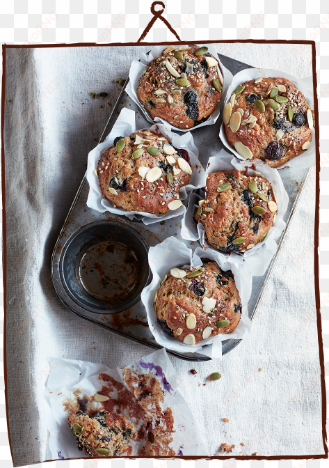 blueberry and almond breakfast muffins - muffin