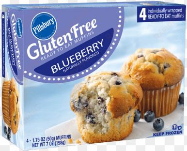 blueberry - pillsbury muffins, ready to eat, gluten free, blueberry