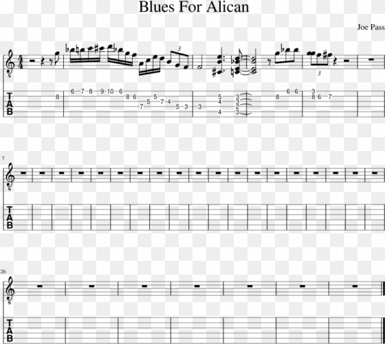 blues for alican eg2 - sheet music