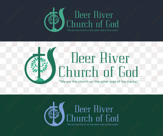 bold, personable, church logo design for deer river - graphic design
