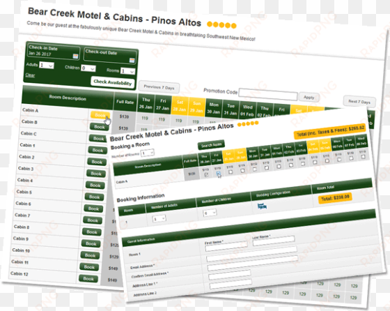 book accommodation online and save - bear creek motel & cabins