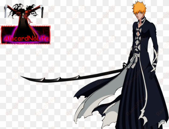 brand new large 42"- bleach ichigo zanpakuto zangetsu - fullbring shinigami bankai ichigo