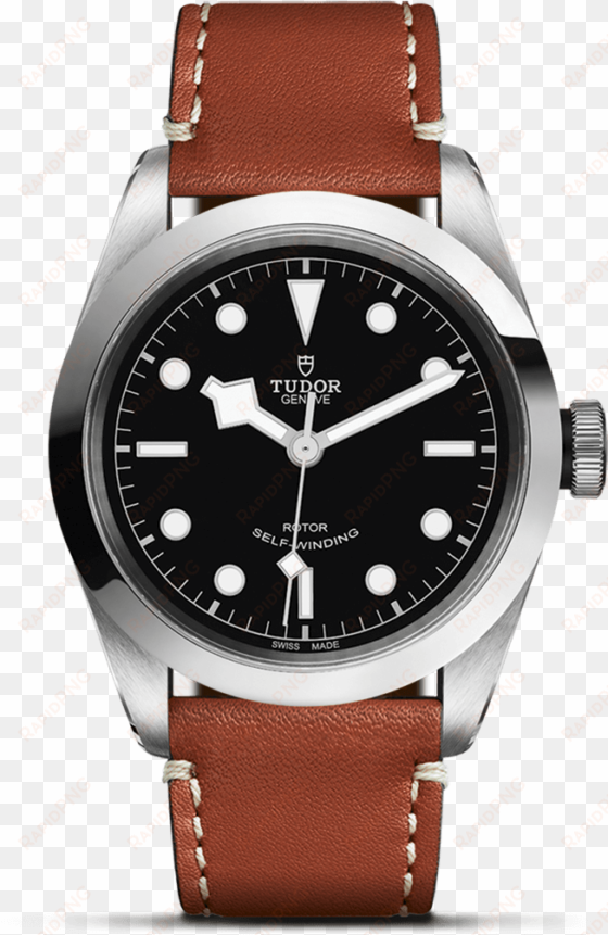 brown leather strap - tudor black bay 41