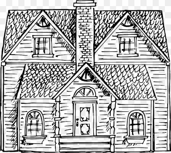buildings - victorian house easy to draw