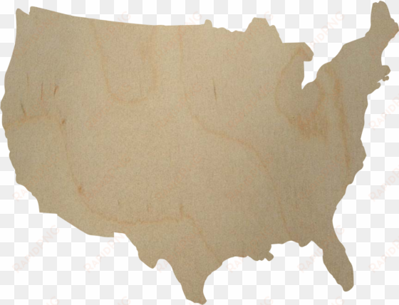 bulk wooden cutouts - united states map