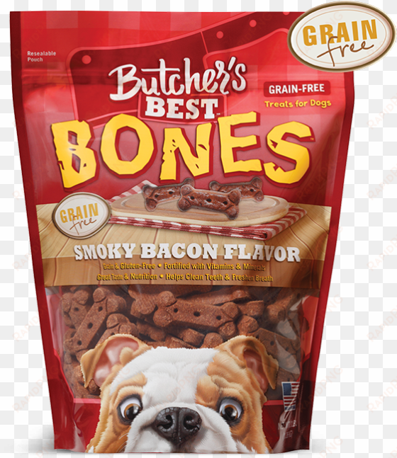 butcher's best bones<sup>tm</sup> smoky bacon flavor - butchers best dog food, classic blend - 16 lb