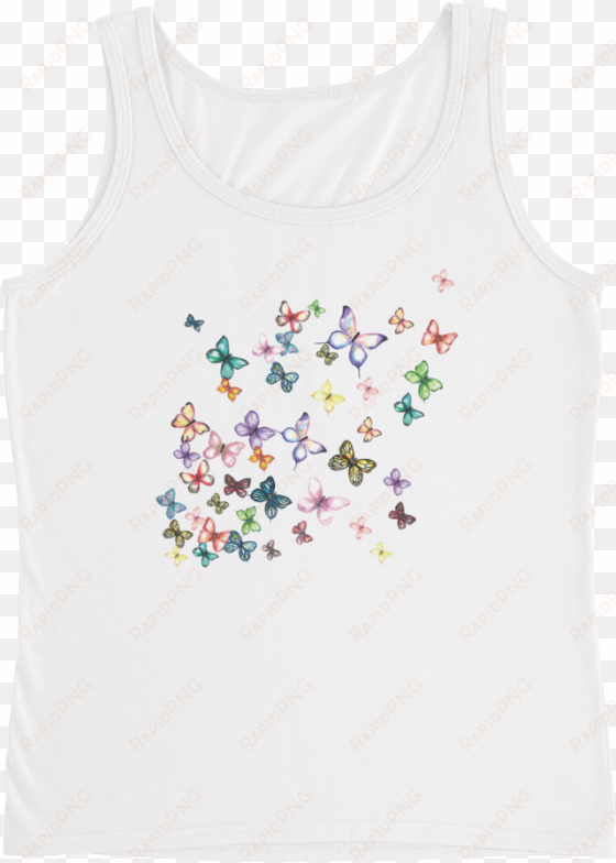 butterfly swarm ladies tank - active tank