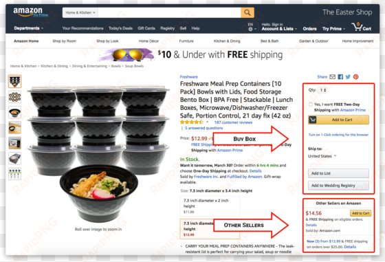 buy box example - bento food storage containers by freshware - bento