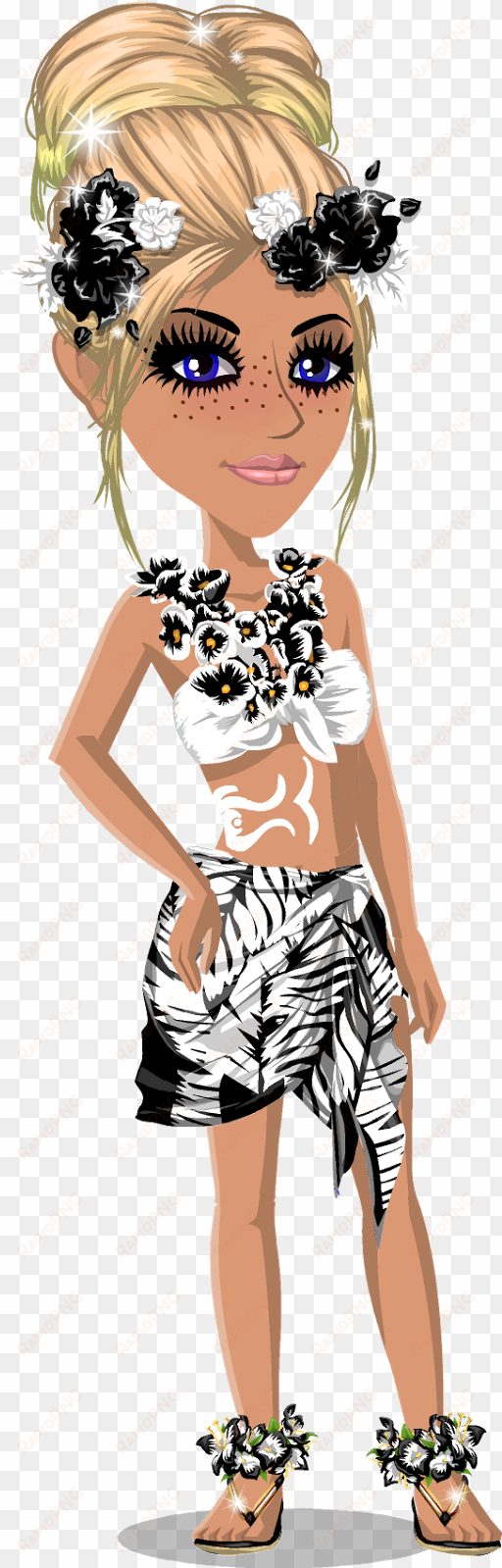 calling all non-vip moviestar's to this beautiful hawaiian - moviestarplanet girl