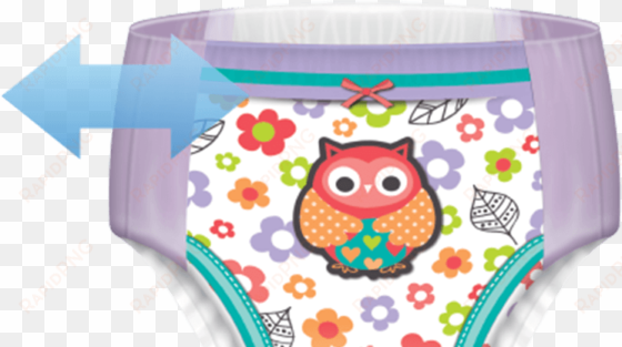 calzoncitos elastizados con diseño de búho goodnites® - goodnites bedtime pants for girls, large/extra large,