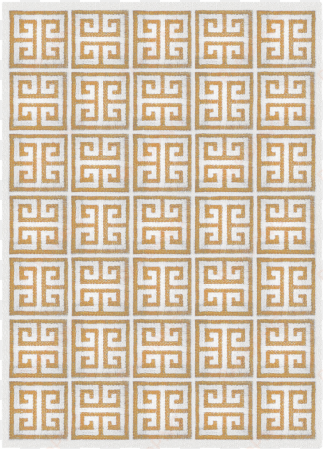camel greek key rug 4' x 6' - safavieh area rug dhu626d dhurries, navy / ivory