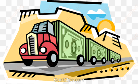 caminhão de dinheiro - money truck cartoon