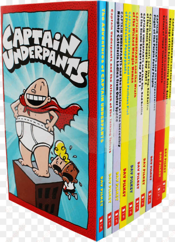 captain underpants set - captain underpants box set by dav pilkey