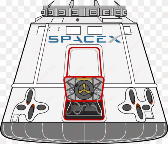 cargodragon capsuleonly space 300dpi - space capsule clipart