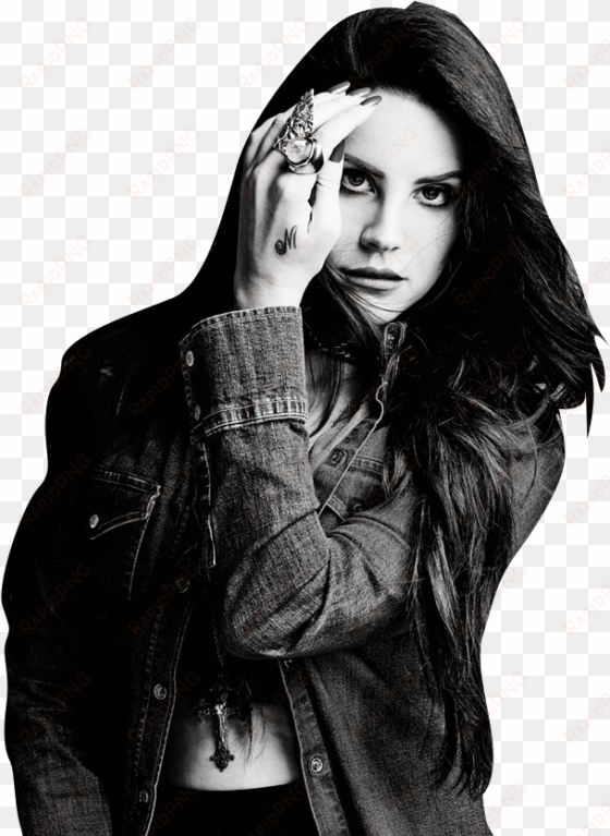 celebrity png cutouts - lana del rey black and white png
