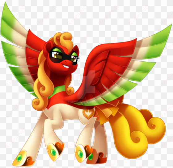 centchi, colored wings, female, ho oh, mare, multicolored - cartoon
