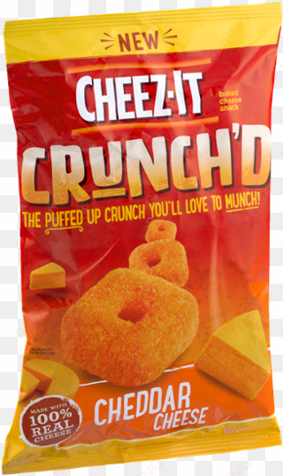 cheez-it baked cheese crunch'd snack, cheddar cheese