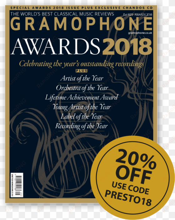 claim 20% off when you subscribe to gramophone today - magazine