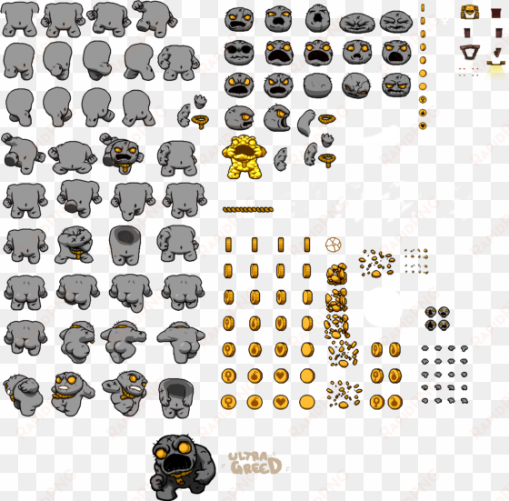 click for full sized image ultra greed - binding of isaac ultra greed sprite sheet
