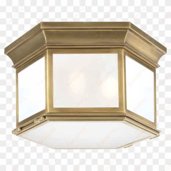 club large hexagonal flush mount in antique-burn - visual comfort chc4126ab-cg e.f. chapman club 3 light