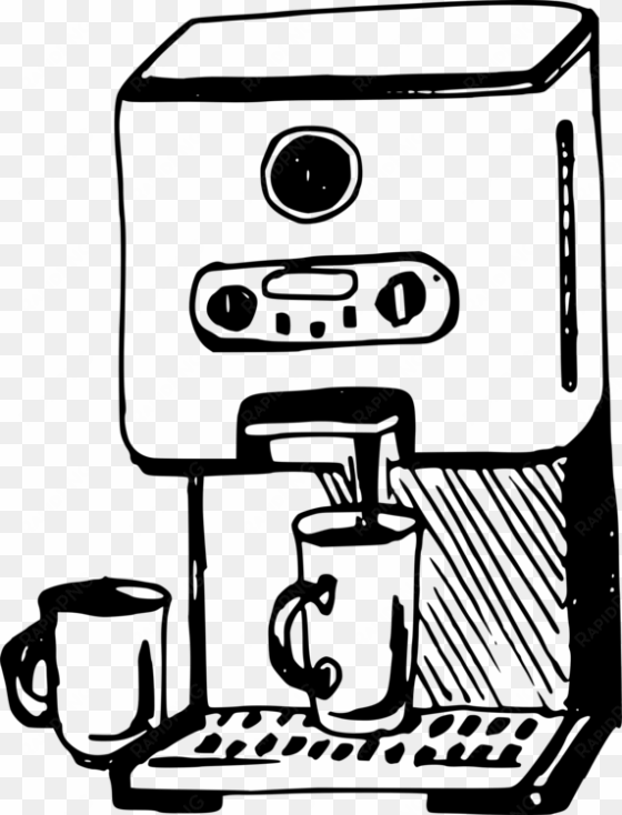 coffeemaker moka pot aeropress drawing