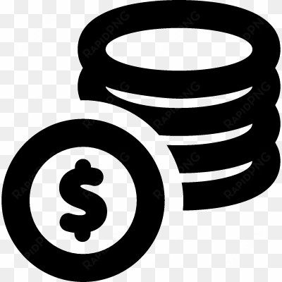 coin stack vector - business