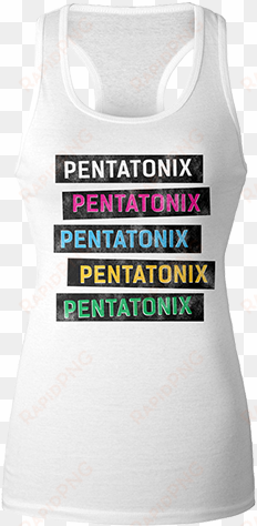 color block logos junior tank - pentatonix t shirt