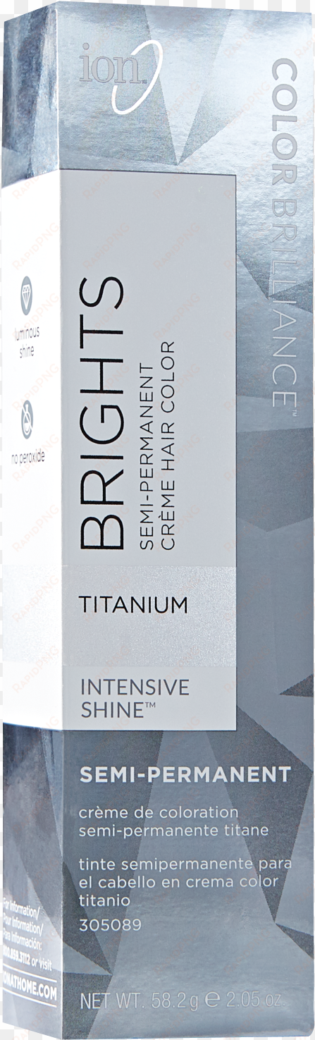 color brilliance brights semi permanent hair color - ion color brilliance titanium
