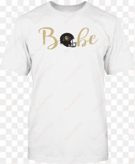 colorado buffaloes football babe t shirt - white t shirt mockup png
