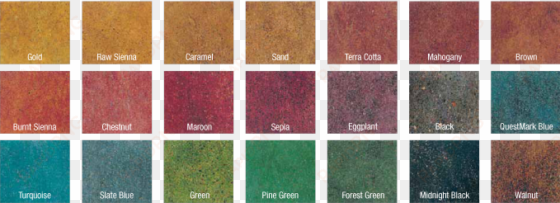 colorize your polished concrete - polished concrete floor colors