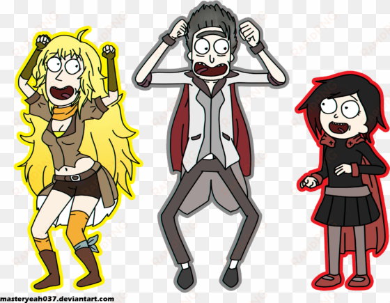 com rick sanchez professor ozpin yang xiao long clothing - scratch rick and morty