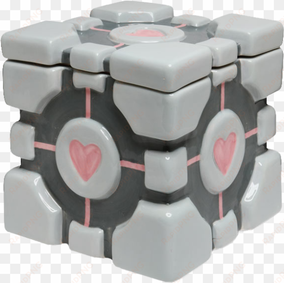 companion cube cookie jar - portal - companion cube cookie jar