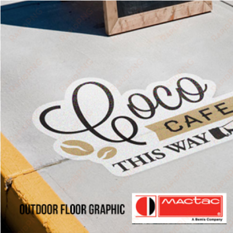 concrete floor vinyl lamination (mactac permacolor - concrete